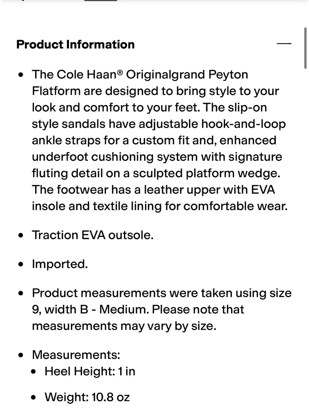 Cole Haan Original Grand Peyton Flatform Sandals